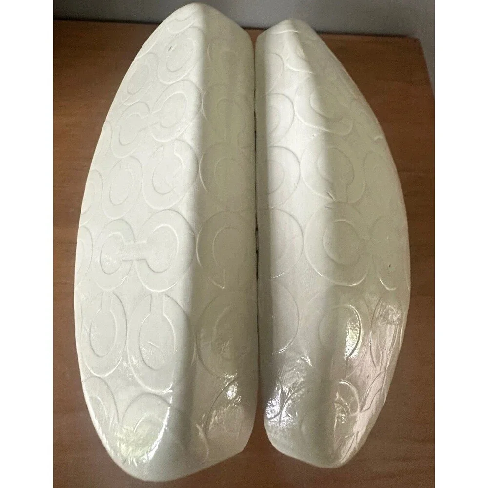COACH Eyeglass / Sunglass Hard Clamshell Case White Signature “C” Logo 6.5x3